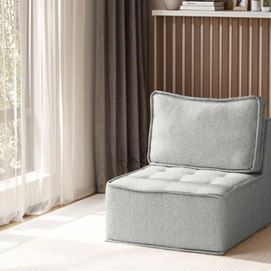 Sessel Designersessel SANDE XS Stoff Alpine Hellgrau