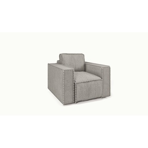 Sessel Designersessel VAJANA Stoff Tilia Hellgrau