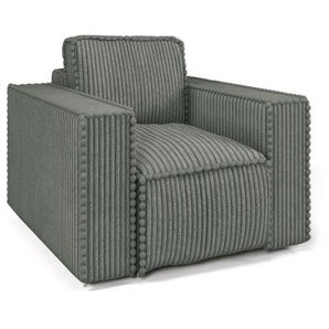 Sessel Designersessel VAJANA Stoff Tilia Olivgrün