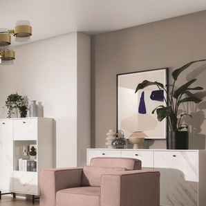 Sessel Designersessel WALDO in Stoff Poso Altrosa