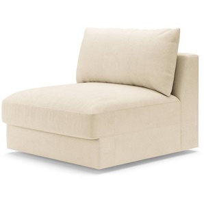 Sessel Beige/Creme Webstoff Palila 94 x 90 x 112cm Modern