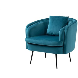 Sessel Duke - blau - Materialmix - 81 cm - 76 cm | Möbel Kraft