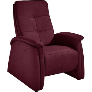 Sessel EXXPO - SOFA FASHION Tivoli Gr. Luxus-Microfaser 2, mit Relaxfunktion und 2 Armlehnen, B/H/T: 87 cm x 109 cm x 152 cm, rot (bordeaux) Lesesessel Relaxsessel und Sessel mit Relaxfunktion 2 Armlehnen
