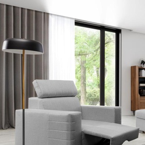 Sessel Fernsehsessel CANTON in Stoff Liverpool Grau