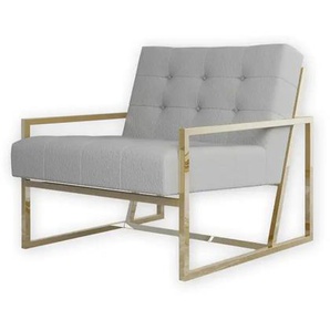 Sessel Vincent - grau - Materialmix - 84 cm - 81 cm | Möbel Kraft