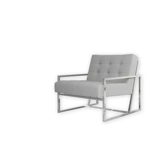 Sessel Vincent - grau - Materialmix - 84 cm - 81 cm | Möbel Kraft