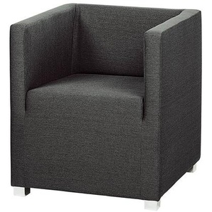 Cocktailsessel Grau Webstoff Baca 63 x 71 x 64cm