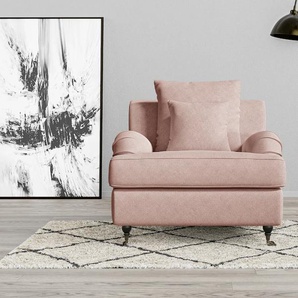 Sessel GUIDO MARIA KRETSCHMER HOME&LIVING NORIN Gr. Bouclé, B/H/T: 100 cm x 92 cm x 105 cm, rosa Einzelsessel
