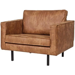 Sessel in Cognac Braun modern