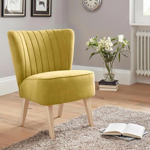 Sessel INOSIGN Campi Gr. Luxus-Microfaser, B/H/T: 64 cm x 81 cm x 66 cm, gelb Einzelsessel Sessel frei im Raum stellbar