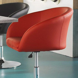 Sessel INOSIGN Lounge Gr. Kunstleder, B/H/T: 60 cm x 70 cm x 60 cm, rot Drehsessel Lounge-Sessel Lounge-Gartenmöbel Sessel