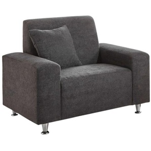 Sessel Julia, grau, inkl. Zierkissen
