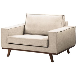 Sessel Jurga Beige Webstoff Sioma 122 x 81 x 91cm