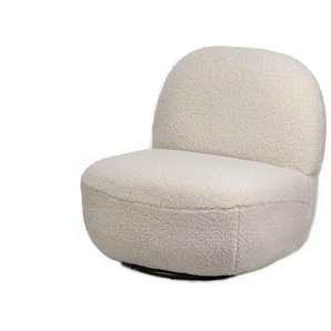 Sessel Kampala - weiß - Materialmix - 71 cm - 75 cm | Möbel Kraft