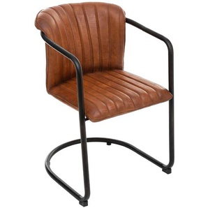 Sessel Kavi Leder, Cognacbraun