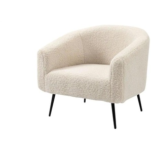 Sessel Kiruna - weiß - Materialmix - 75 cm - 76 cm | Möbel Kraft