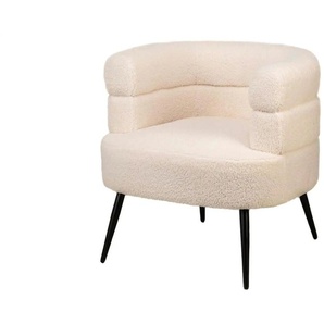 Sessel Korgen - weiß - Materialmix - 67 cm - 69 cm | Möbel Kraft