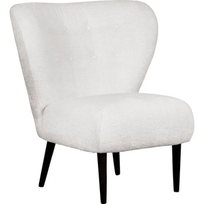 Sessel LEGER HOME BY LENA GERCKE Dinah Gr. Chenille-Struktur, ohne Hocker, B/H/T: 84 cm x 92 cm x 83 cm, weiß Einzelsessel Ohrensessel mit Hocker Sessel