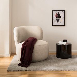 Sessel LOVELOCK Beige Webstoff Deran 78 x 75 x 84cm
