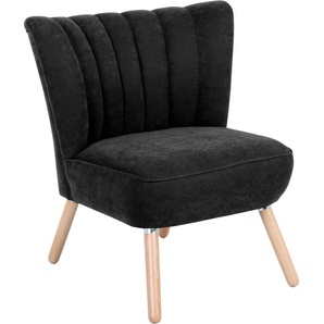 Sessel MAX WINZER Aspen Gr. Lu x us-Microfaser, B/H/T: 72 cm x 80 cm x 67 cm, schwarz Einzelsessel Sessel