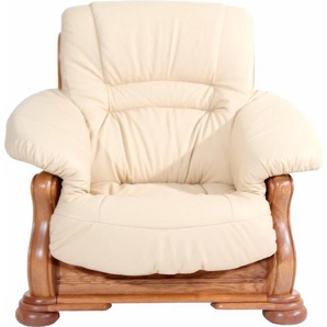 Sessel MAX WINZER Texas Gr. NaturLEDER, B/H/T: 104 cm x 95 cm x 98 cm, beige Ledersessel Polstersessel Sessel