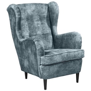 Sessel Oskar 3, smoke blue