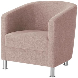 Sessel aus Flachgewebe - rosa/pink - Materialmix - 69 cm - 75 cm - 76 cm | Möbel Kraft