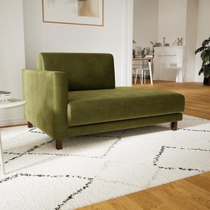 Sessel Samt Olivgrün - Eleganter Sessel: Hochwertige Qualität, einzigartiges Design - 132 x 75 x 98 cm, Individuell konfigurierbar