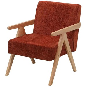 Sessel Satarem - rot - Materialmix - 64 cm - 80 cm | Möbel Kraft