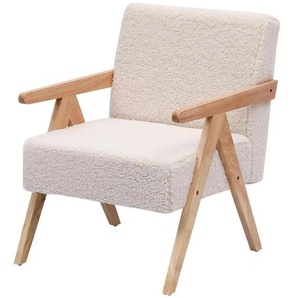 Sessel Satarem - weiß - Materialmix - 64 cm - 80 cm | Möbel Kraft