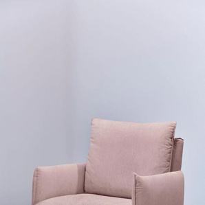 Sessel SCHÖNER WOHNEN-KOLLEKTION Lineo Gr. Velours MATRIX, Drehfunktion, B/H/T: 84 cm x 92 cm x 95 cm, rosa (rosa matri) SCHÖNER WOHNEN-Kollektion