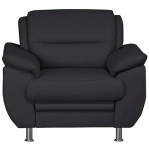 Sessel SIT&MORE Mailand Gr. Lu x us-Kunstleder, B/H/T: 99 cm x 85 cm x 90 cm, schwarz Polstersessel Sessel