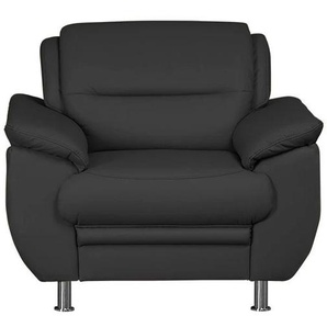 Sessel SIT&MORE Mailand Gr. NaturLEDER, B/H/T: 99 cm x 85 cm x 90 cm, schwarz Polstersessel Sessel