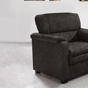 Sessel SIT&MORE Pisa Gr. Lu x us-Microfaser ALTARA NUBUCK, B/H/T: 86 cm x 89 cm x 90 cm, schwarz Polstersessel Sessel