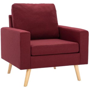 Sessel Weinrot Stoff Vidaxl