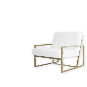 S-STYLE Sessel Vincent - weiß - Materialmix - 84 cm - 81 cm | Möbel Kraft