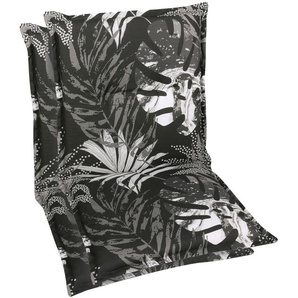 Sesselauflage GO-DE Sesselauflage nieder Polsterauflagen Gr. B/H/T: 50 cm x 100 cm x 48 cm, 2 St., beige (natur) Gartenstuhlauflagen