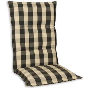 Xxxl Sesselauflage, Grau, Beige, Textil, Karo, Füllung: Schaumstoff, Vlies, 50x9x120 cm, Made in Germany, hochwertige Qualität, Wendekissen,