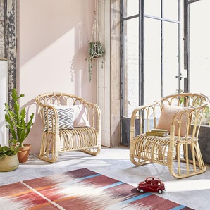 Set aus 2 Rattansesseln Komfort