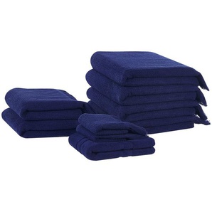 Set aus 9 Baumwoll-Frotteehandtüchern Mint