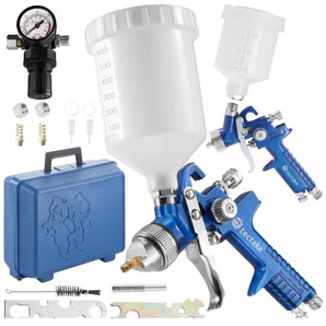 Set mit 2 HVLP-Lackierpistolen mit 0,8/1,3-mm-Düse