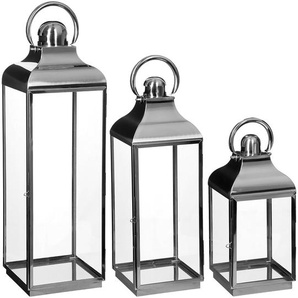 Set mit 3 Außenlaternen Stahl Hespéride
