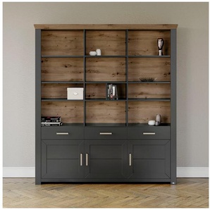 set one by Musterring Aktenregal York, offenes Design, wahlweise mit Beleuchtung, 3 Farben, Breite 184 cm