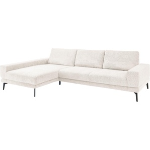 set one by Musterring Ecksofa SO 3600 optimaler Sitzkomfort in Federkern o. Kaltschaum, 2 Sitzhöhen, Sitzhöhe 42 cm, Federkern, B 293 x T 180 cm, Kama natur
