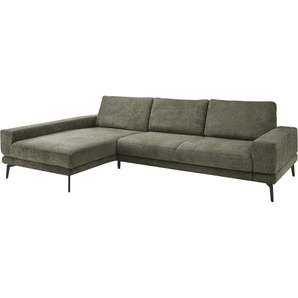 set one by Musterring Ecksofa SO 3600, Metallfuß schwarz in zwei Höhen, verschiedene Farben, B 293 x T 180 cm