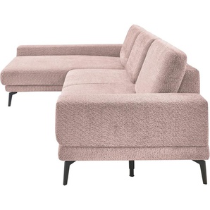 set one by Musterring Ecksofa SO 3600 optimaler Sitzkomfort in Federkern o. Kaltschaum, 2 Sitzhöhen, Sitzhöhe 44 cm, Federkern, B 293 x T 180 cm, Kama rose