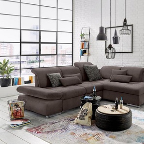 set one by Musterring Ecksofa SO 4100 mit komfortablen Federkern und Kopfteilverstellung, wahlweise mit Bettfunktion und Sitztiefenverstellung, L-Form