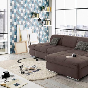 set one by Musterring Ecksofa SO4100 V, mit verstellbaren Kopfteilen, wahlweise mit Funktionen, Cord-Bezug