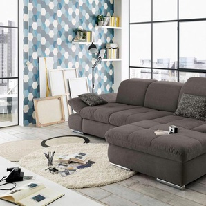 set one by Musterring Ecksofa SO4100 V, mit verstellbaren Kopfteilen, wahlweise mit Funktionen, Cord-Bezug