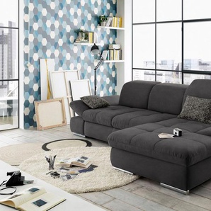 set one by Musterring Ecksofa SO4100 V, mit verstellbaren Kopfteilen, wahlweise mit Funktionen, Cord-Bezug